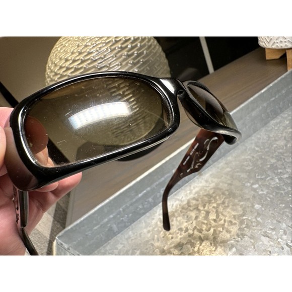 NICOLE MILLER Baybreeze Black Amber UV Protected Womens Sunglasses 56-19-130 - Picture 6 of 7